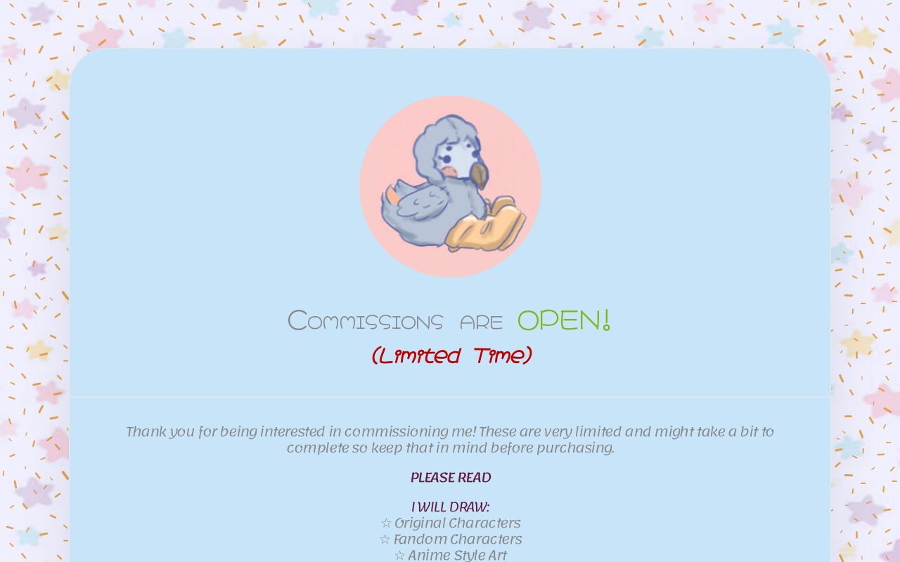 Commission page